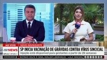São Paulo inicia vacinação contra vírus sincicial respiratório para gestantes