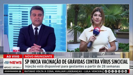 São Paulo inicia vacinação contra vírus sincicial respiratório para gestantes