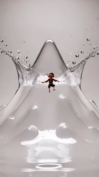 lilliput climbing water drop _ @Hariput #hariput #shorts #lilliput #waterdrop #anime