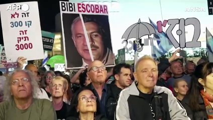 Israele, manifestazione contro la richiesta della grazia di Netanyahu