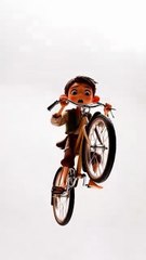 Lilliput inflates tyre _ @Hariput #shorts #hariput #tyre #cycle #animation #lilliput