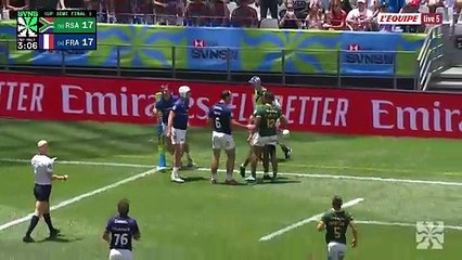 La France s'arrête en demi-finale face à l'Afrique du Sud - Rugby à 7