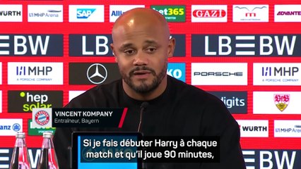 Kompany justifie l’entrée tardive de Kane face à Stuttgart