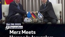 Merz Meets Herzog In Jerusalem