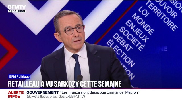Incarcération de Nicolas Sarkozy: Je l'ai trouvé à la fois marqué par cette injustice, mais en même temps combatif , déclare Bruno Retailleau (LR) qui a vu l'ancien président cette semaine