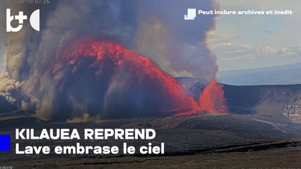 Spectacle naturel rare, un volcan entre en éruption à Hawaï