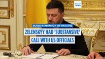 Zelenskyy hails 'substansive' call with US officials following peace talks with Ukrainian delegation