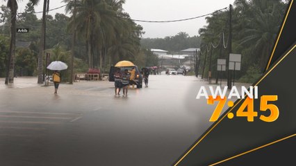 Hujan berterusan tahap waspada di Johor, Sarawak hingga esok