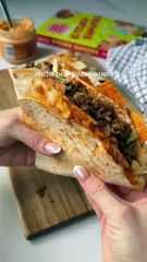 Nacho beef folded wrap
