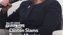 Clinton Slams Trump Ukraine Policy