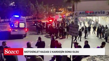 Motosiklet kazası 2 kardeşin sonu oldu