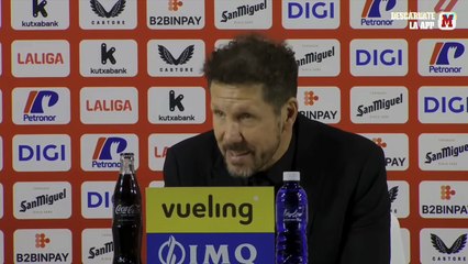 Simeone: "Casi todos los equipos, menos los diferenciales, tienen problemas fuera"