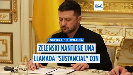 Zelenski tilda de "sustancial" su conversación con EE.UU. en el marco de las negociaciones de paz