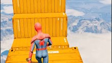 GTA 5 Epic Ragdoll Spiderman Jump Fails