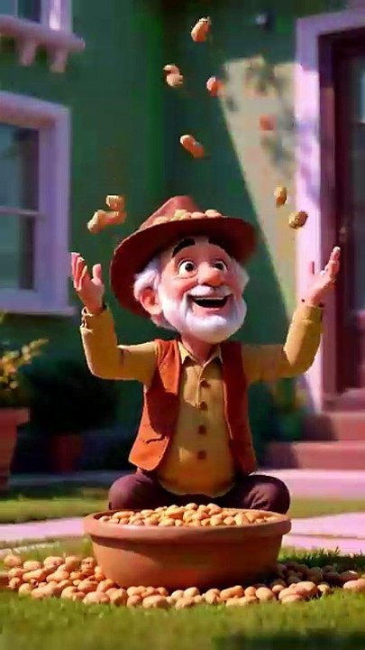 Dada Ji Ki Moongfali Ki Shararat 😂 | Funny Short Story #Shorts #FunnyStory #DadaJi #3DCartoon #KidsComedy