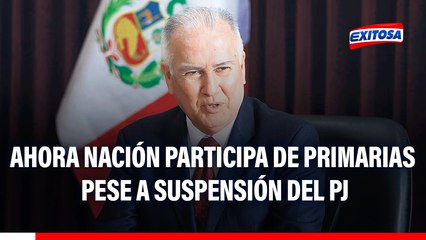 Partido Ahora Nación participa de primarias pese a que PJ suspendió su elección por delegados