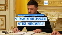 Friedensgespräche: Selenskyj berichtet von 