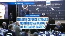 Hegseth defende ataques mortais a barcos de alegados cartéis nas Caraíbas