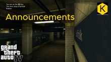 GTA IV Train Routes K + E Lines Announcements