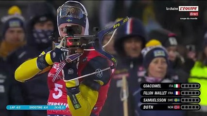 Le dernier tir prodigieux de Quentin Fillon Maillet - Biathlon - Coupe du monde (H)