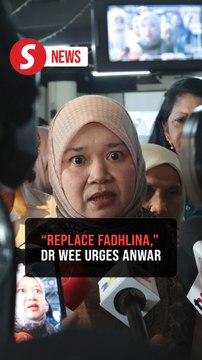 Dr Wee urges PM to replace Fadhlina in Cabinet reshuffle