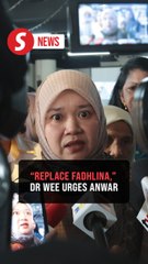 Dr Wee urges PM to replace Fadhlina in Cabinet reshuffle