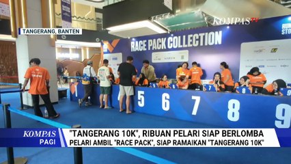 Momen Pelari Siapkan Diri Ikuti Tangerang 10K | KOMPAS PAGI