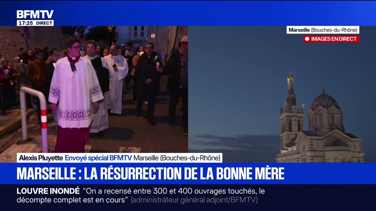 Statue de la Bonne Mère à Marseille: la procession a commencé dans la ville pour se diriger vers Notre-Dame de la Garde