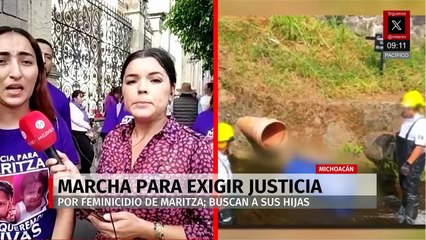 Marchan en Michoacán para exigir justicia por Maritza; sus hijas siguen desaparecidas
