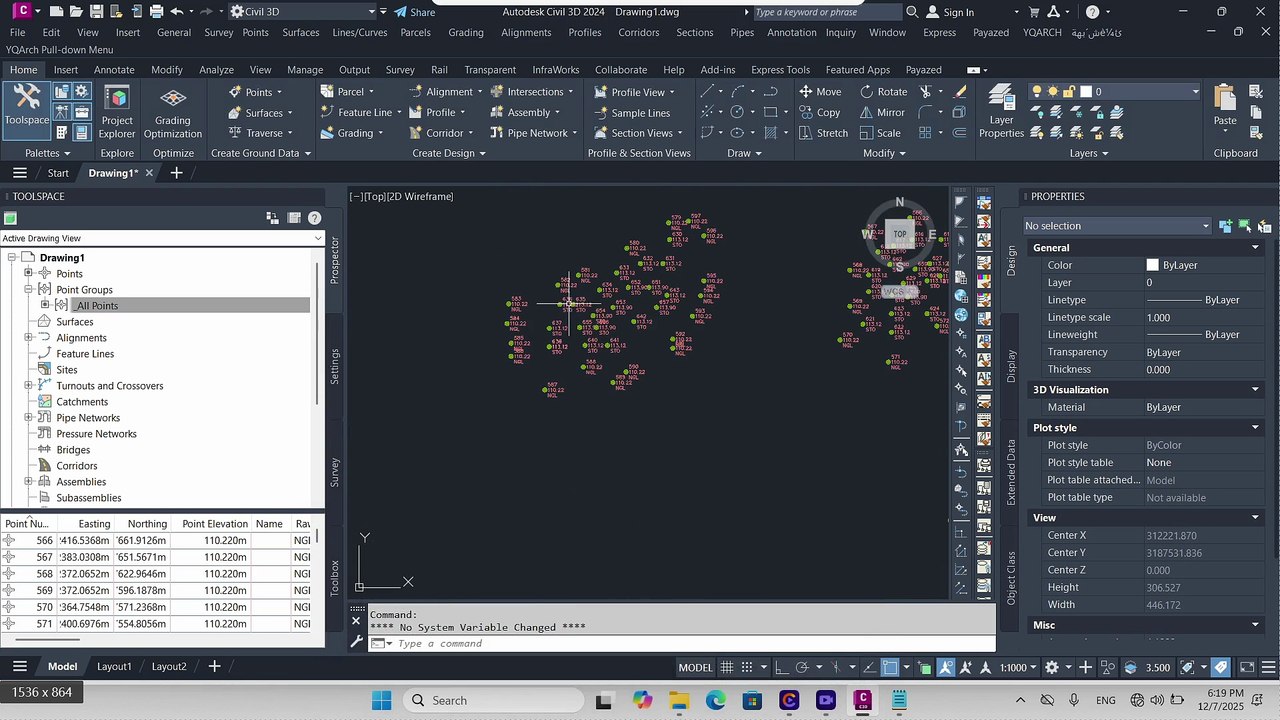 Session no.8 in CIVIL 3D by ABOUELNIL