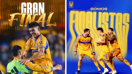 Tigres celebra su pase a la final tras eliminar a Cruz Azul; buscarán el campeonato contra Toluca