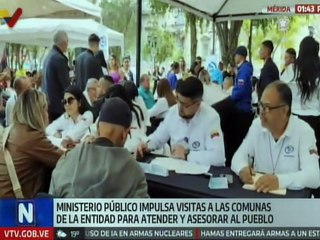 Programa el Ministerio Público Va a tu Comunidad atendió 211 personas del estado Mérida
