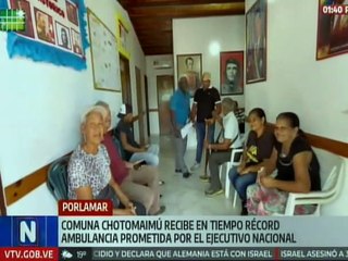 Nueva Esparta | Gobierno nacional entrega ambulancia equipada a habitantes de la Comuna Chotomaimú