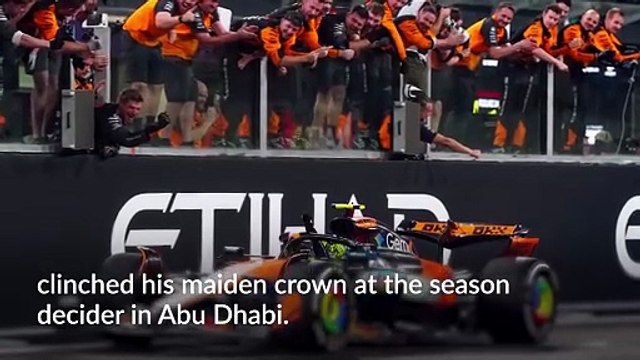 Lando Norris becomes 11th British driver to win F1 drivers’ title