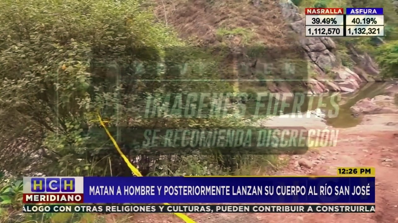 Encuentran cadáver de un hombre en  el río San José en El Tablón