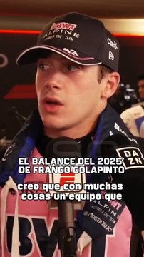 Colapinto: Un equipo que no se rindió, a pesar de los resultados malos que tuvimos.”