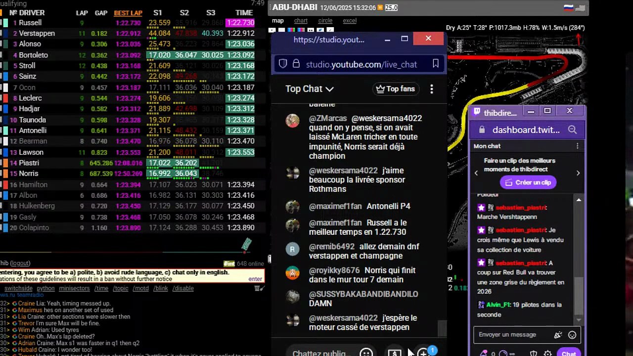 F1 2025 Abu Dhabi Grand Prix - Qualifying - Qualifs - STREAMING FR HD