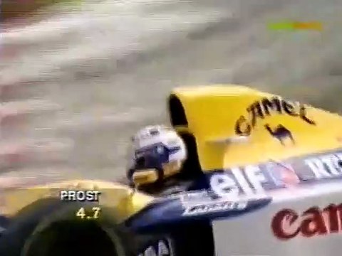 F1 – Alain Prost (Williams Renault V10) lap in qualifying – Belgium 1993