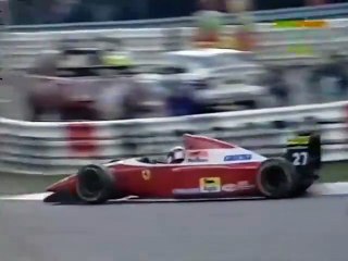 F1 – Jean Alesi (Ferrari V12) laps in qualifying – Belgium 1993