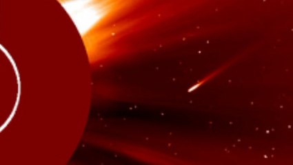 Comet Atlas Travelling Close Into Sun Captured By Spacecraft