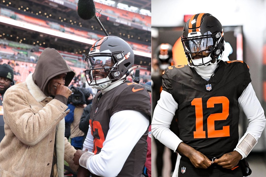 Deion and Shedeur Sanders share wholesome moment before Browns game
