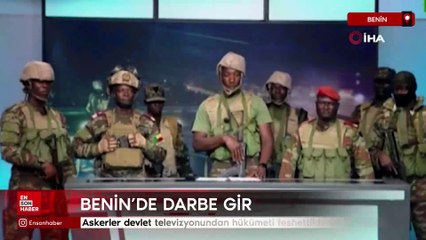 Benin'de askerler devlet televizyonundan hükümeti feshettiklerini ilan etti