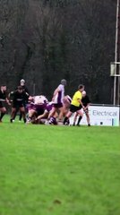 George Hillson's brilliant interception try for Launceston against Exmouth. Video courtesy of Tallan Heartford.