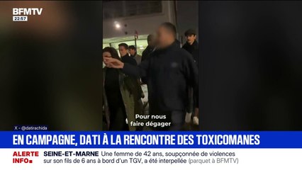 En campagne pour les élections municipales, Rachida Dati est partie à la rencontre des toxicomanes à Paris