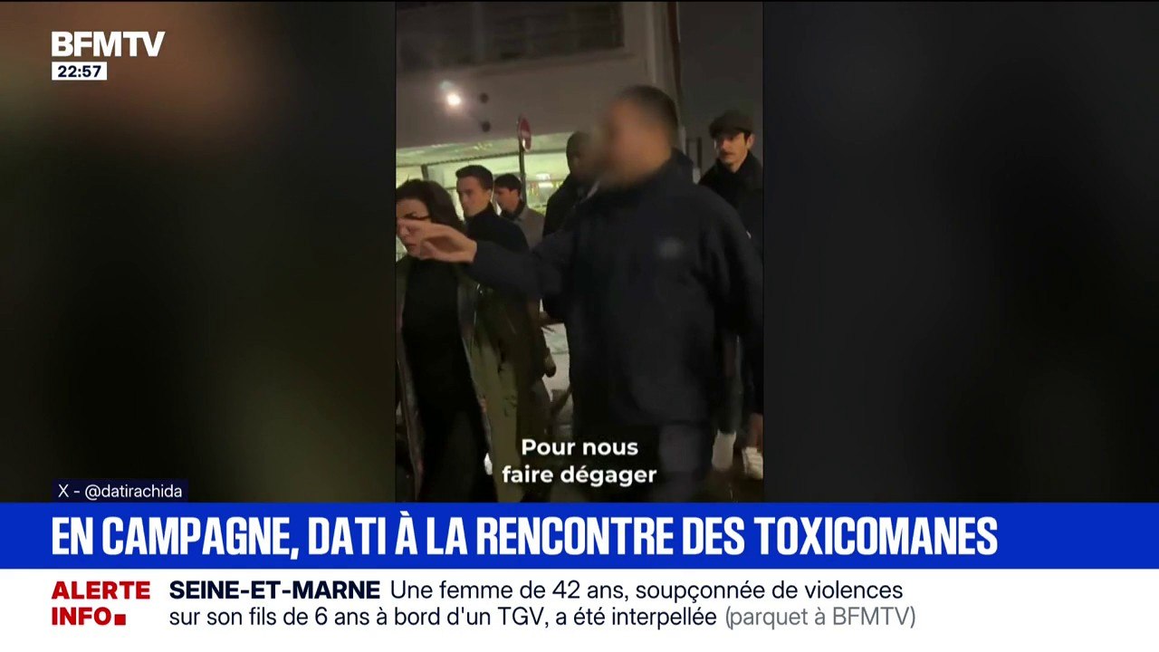 En campagne pour les élections municipales, Rachida Dati est partie à la rencontre des toxicomanes à Paris