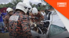 Lelaki maut kereta dihempap mesin cerucuk