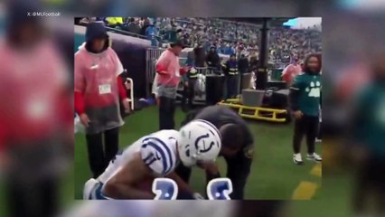 Michael Pittman Jr. takes center stage in a dramatic moment during the game