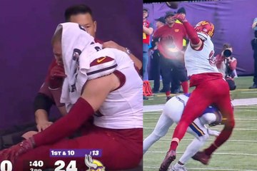 Minnesota Vikings defender destroys Zach Ertz knees after a powerful hit