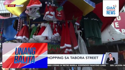 Christmas shopping sa Tabora Street sa Divisoria | Unang Balita
