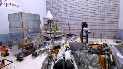 Roman Space Telescope's Solar Panels Installed In These Views From The Clean Room